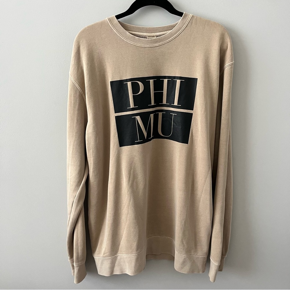 Phi Mu crew neck sweater